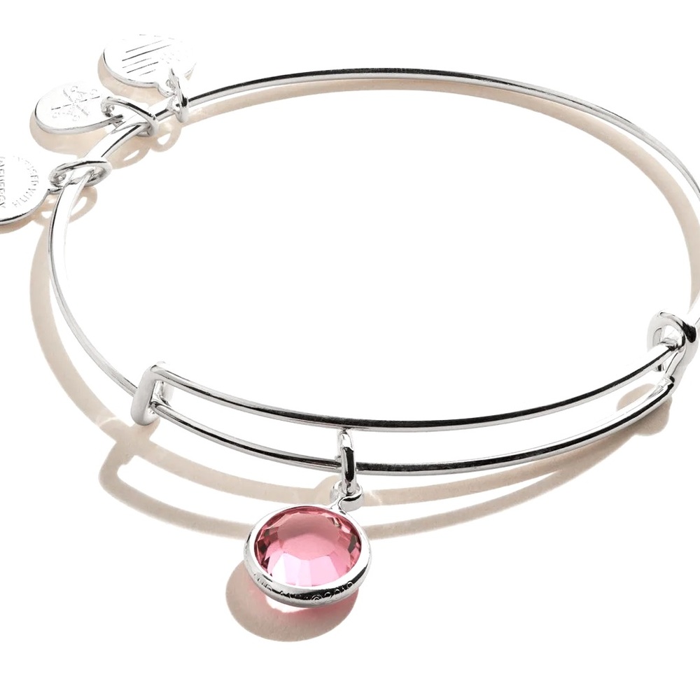 NWOT | Alex + Ani Rose Birthstone Bangle Bracelet